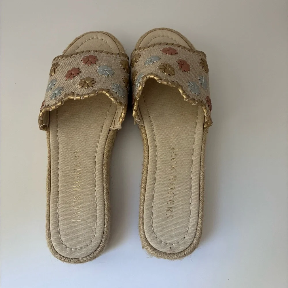 Jack Rogers Women's Espadrilles with Floral Accents (7M) NWT!